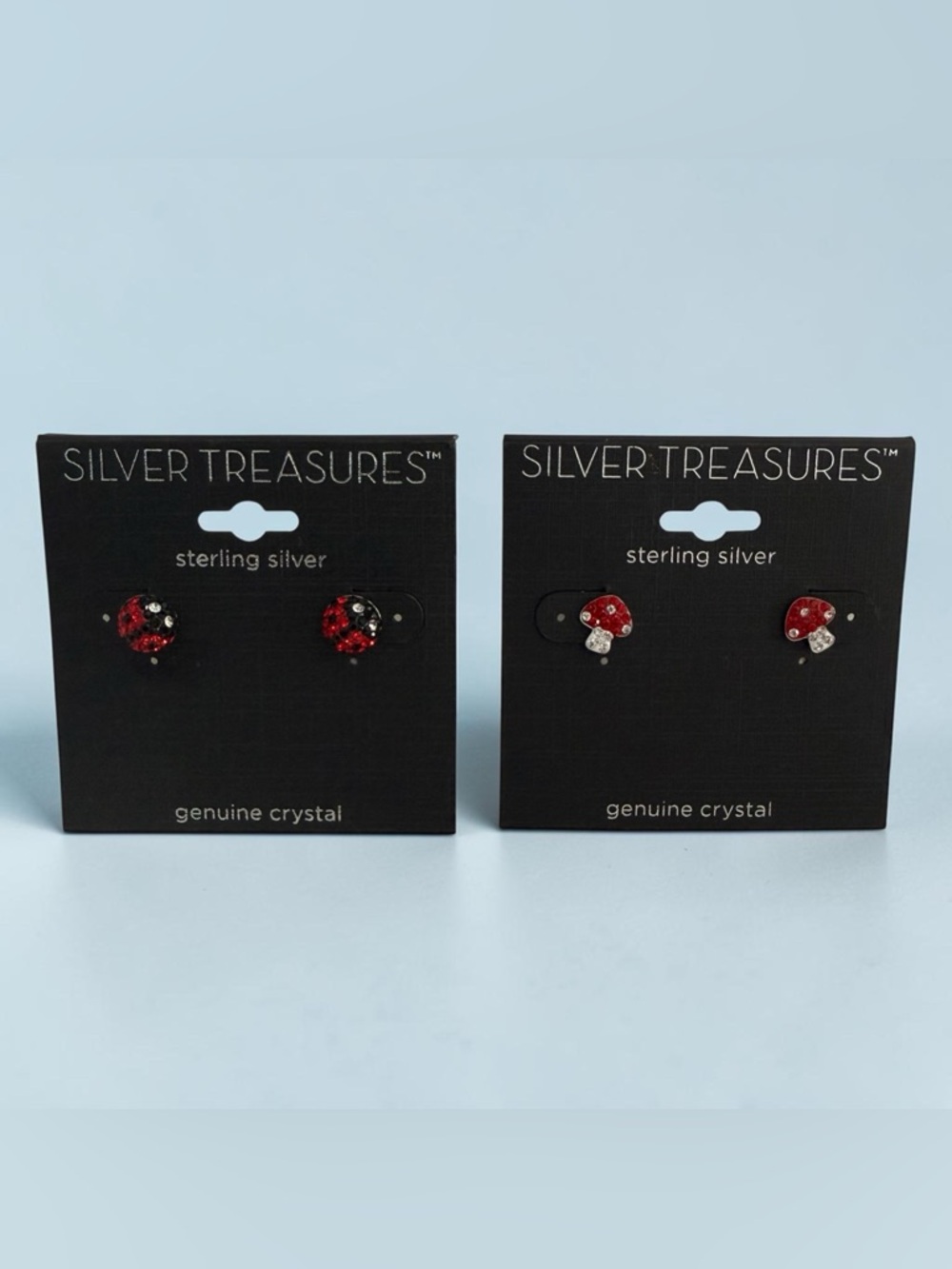 NWT silver treasures stud earrings